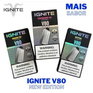 Pod Descartável Ignite V80 8.000 Puffs Digital – Lançamento